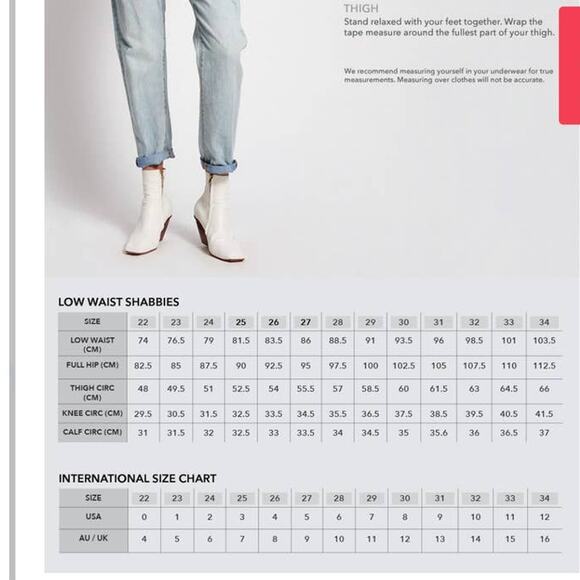 New One Teaspoon HIGH WAIST SHABBIES DRAWSTRING JEANS $180 Resort Blue SMALL 26 - Picture 6 of 6